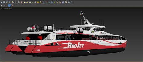 ArtStation - Red Jet 7 Passenger ferry | Resources