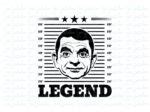 The Legend Mr Bean SVG, T-Shirt Design PNG | Vectorency