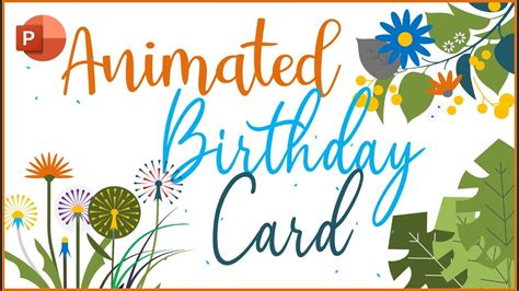 Animated eGreeting Card Design in PowerPoint | Happy Birthday to You - YouTube