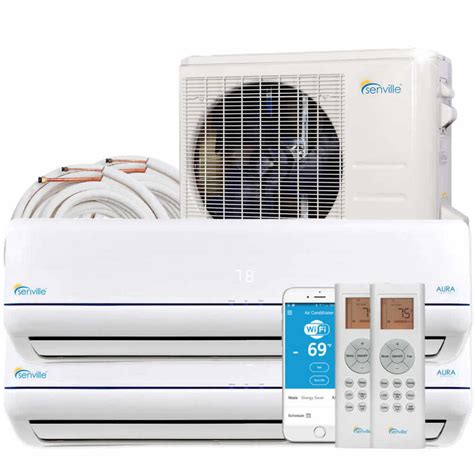 Senville 18000 BTU Dual Zone 9K/9K Mini Split AC & Heat Pump – A&A Mini Splits