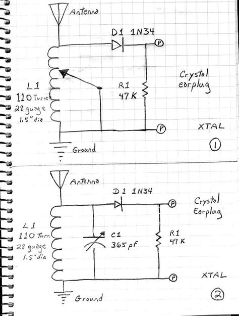 Simple Crystal Radio Diagram