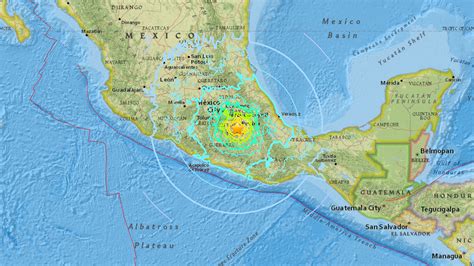 Mexico Earthquake Map