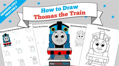 How to Draw Thomas the Train - Really Easy Drawing Tutorial