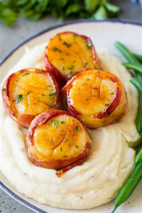 Bacon Wrapped Scallops - Dinner at the Zoo