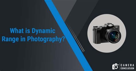 What is Dynamic Range in Photography? - Camera Conclusion