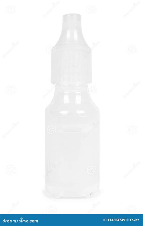 Medical Eye Dropper Bottle, Container with Liquid. Isolated on White ...