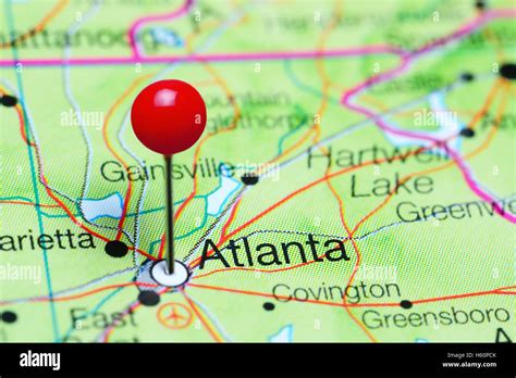 Atlanta Georgia Usa Map