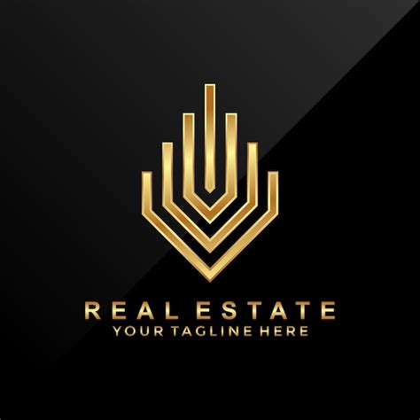 Modern, luxury real estate logo | Vector Premium