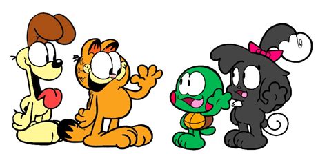 I drew my comic characters with Garfield and Odie : r/garfield