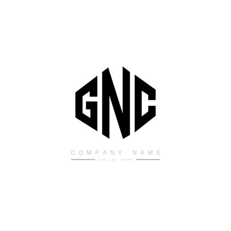 GNC letter logo design with polygon shape. GNC polygon and cube shape ...