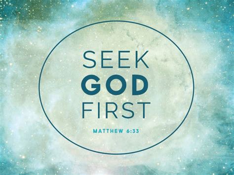 Matthew 6:33 Seek God First Bible Verse Canvas Wall Art