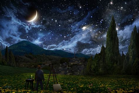 Famous Night Sky Painting at PaintingValley.com | Explore collection of ...