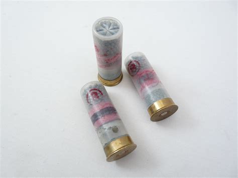 Inert 12 bore cartridge with clear plastic casing