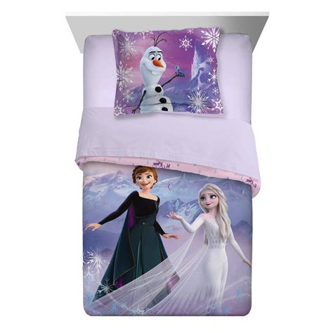 Disney Frozen Kids Comforter and Sham 2-Piece Set