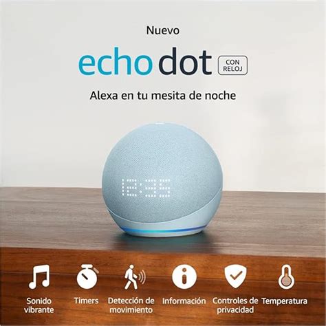 Amazon Oficial: Nuevo Echo Dot con reloj (5ta generación, modelo 2022 ...