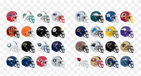 Nflhelmets - Transparent Nfl Team Helmets, HD Png Download - 896x440 ...