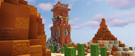 My red desert themed Watchtower. (survival) - Minecraft | Minecraft ...