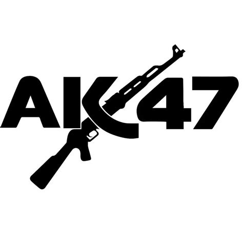 29.2CM*17.9CM AK47 Gun Car Truck Bumper Window Car Stickers Reflective Vinyl Styling Black ...