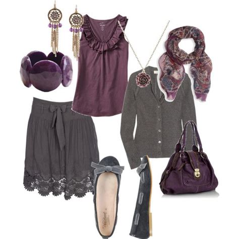 Purple for fall, created by misschef94 on Polyvore | Fashion, Purple ...