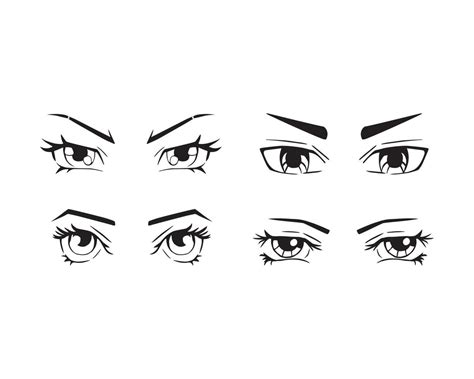 Eyes Expression Set 13727110 Vector Art at Vecteezy