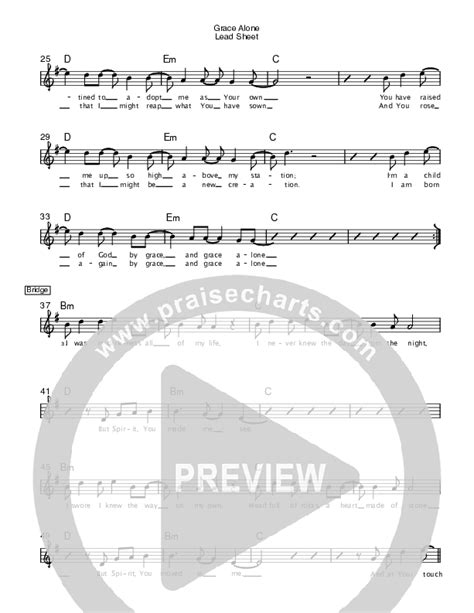 Grace Alone Sheet Music PDF (Dustin Kensrue) - PraiseCharts