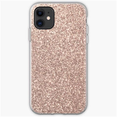 Pink Rose Gold Metallic Glitter iPhone Case & Cover | Glitter iphone case, Iphone case covers ...