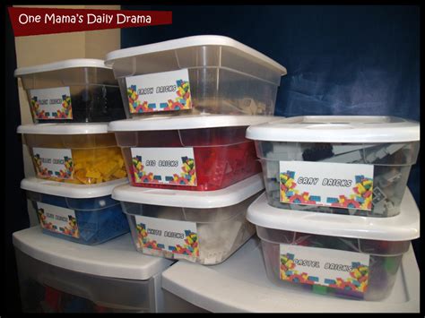 LEGO Storage with Printable Labels