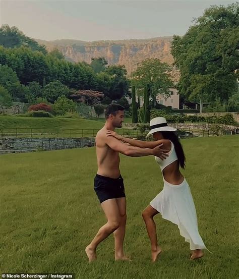 Nicole Scherzinger shares adorable video with fiancé Thom Evans of pair 'practicing wedding ...