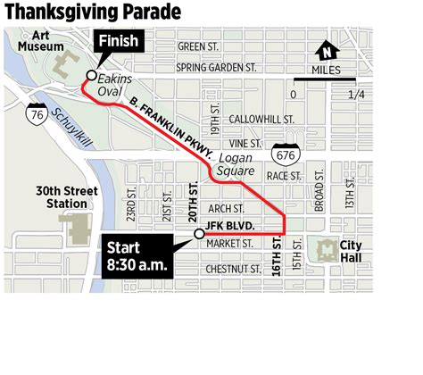 Philadelphia Thanksgiving Day Parade 2024 Route Map - Alicia Lorraine