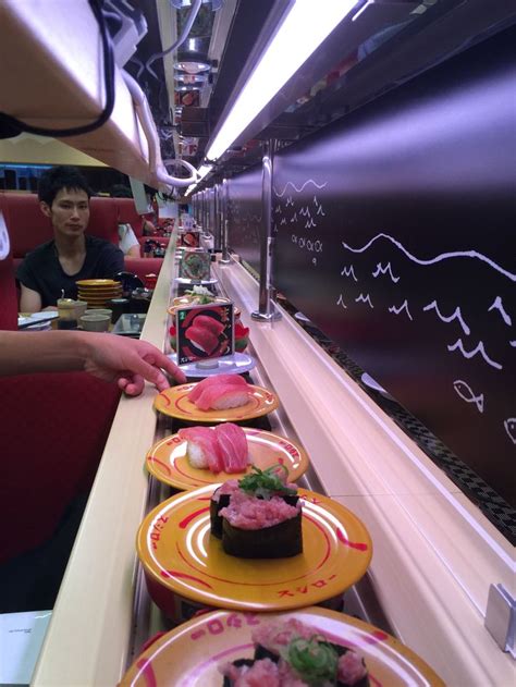 Conveyor Belt Sushi Restaurant Fukuoka, Japan | Sushi japan, Conveyor belt sushi, Revolving sushi