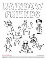 Rainbow Friends Coloring Printables sketch template
