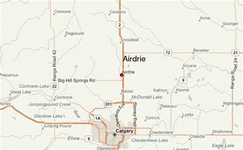 Airdrie Map - Canada