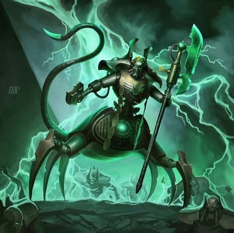 Necron Overlord Serket - Art by Elijah ArhPriest - 40K Gallery