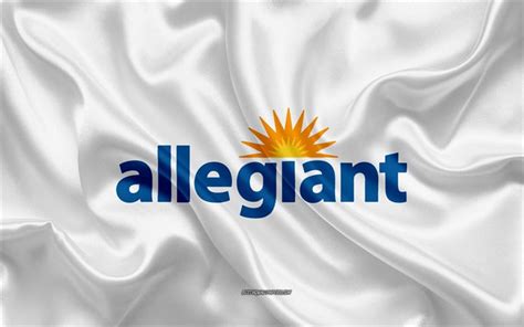 Download wallpapers Allegiant Air logo, airline, white silk texture, airline logos, Allegiant ...