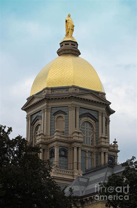 Notre Dame Golden Dome Photograph by Tammy Venable