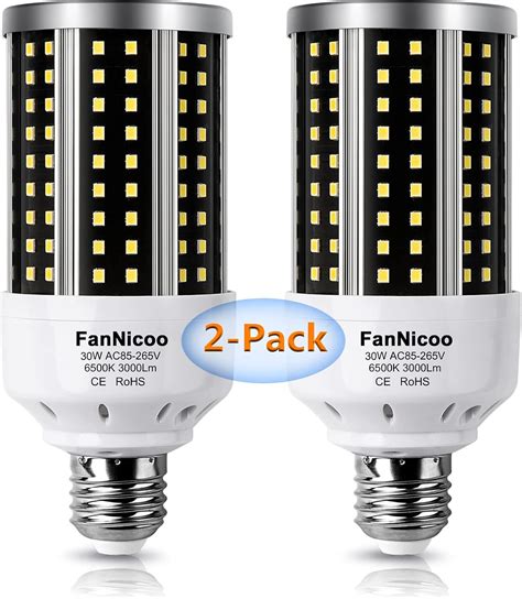 LED Corn Light Bulb 2 Pack 200W Equivalent Cool Bright Daylight White ...