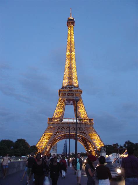 Night view of Eiffel Tower, Paris, France | The metal struct… | Flickr