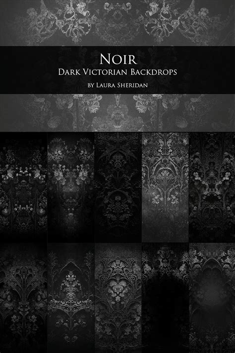 The Noir Collection: Gothic Victorian Dark Fantasy Textures, 47% OFF