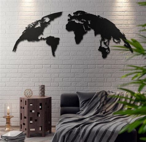 World Map Metal Art - archi-leb.com