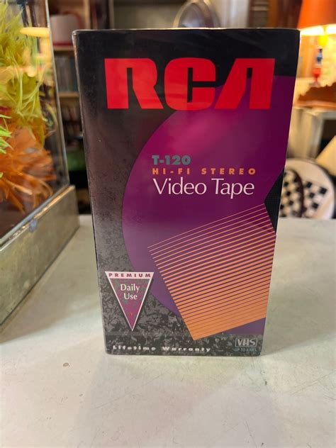 Vintage NIP RCA VHS Tape. New Vintage Blank Recording Tape. Television Movie Recording Video Tape