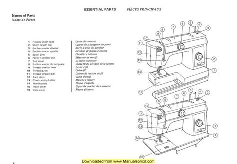 Janome 105-106 Sewing Machine Instruction Manual