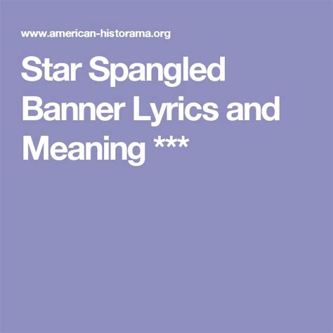 Meaning of the star spangled banner song - liomall