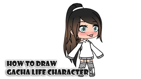 How to Draw Gacha Life Character | Step by step drawing - YouTube