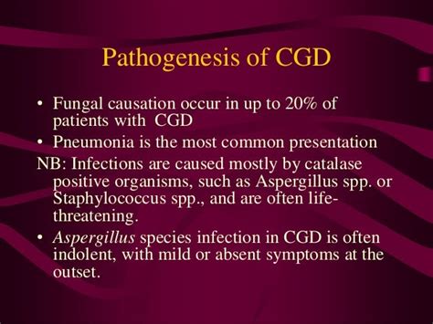 Chronic granulomatous disease (cgd)