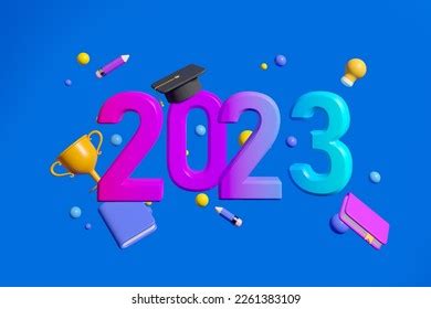 2023 Sign Floating Books Graduation Cap Stock Illustration 2261383109 | Shutterstock