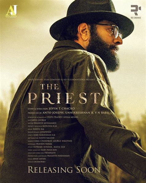 Megastar Mammootty in "The Priest" New Poster 👌👍 Directed by Jofin T Chacko 🎥 Film Companies ...