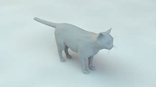 Low poly cat Free 3D Model - .3ds .obj .dae .c4d .fbx - Free3D