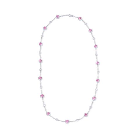 Tiffany Swing Pink sapphire and Diamond Necklace Tiffany & Co. - OMEGA ...