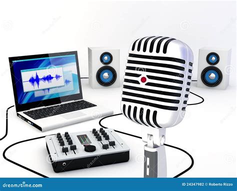 Home Recording Studio Equipment Stock Photography - Image: 24347982