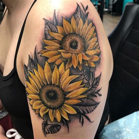 55 Pretty Sunflower Tattoos Let You Sunshine – Page 40 – DiyBig